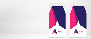 RollUp Omnia x-change beim Profi drucken RollUp Omnia x-change